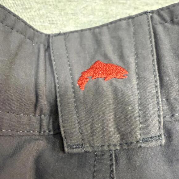 Simms Fishing Outdoor Performance Dark Grey Active Pants Nylon Mens Size 34x32 - Picture 7 of 9